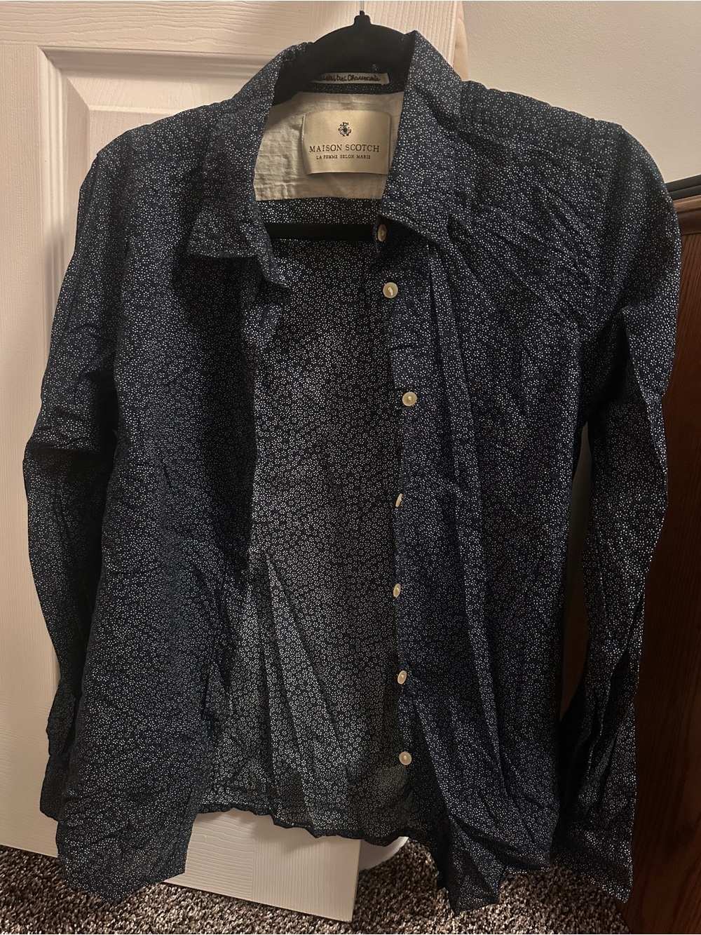 Scotch & Soda Navy Dress Shirt